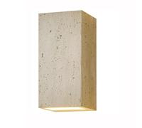 DZQWLL Aplique de Pared de Piedra, lámpara de Pared Vintage de travertino con Pantalla de mármol, Accesorio de iluminación de Pared Retro, luz de tocador, lámpara montada en la Pared para Dormitorio,