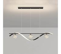 DZQWLL Lámpara de Techo empotrada con líneas onduladas esféricas Lámpara Colgante de Vidrio Creativa Lámparas LED adecuadas para Dormitorio, Sala de Estar, Comedor, iluminación Colgante