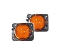 DZSDKHLFJ Luces Intermitentes Para Jeep Para Wrangler JK JK Unlimited 2007-2015 LED Luces Posición Laterales Delanteras Automóvil Lámparas Bengala 12V(Yellow Lens)