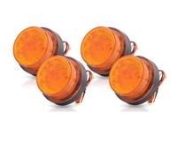 DZSFDGDDFGD Luces Direccionales Luz De Advertencia Estroboscópica LED De 24 V Para Coche, Luces De Posición Laterales Giratorias Para Furgoneta, Camión, Autobús(4pcs)