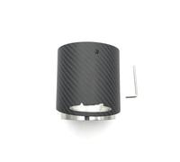 DZSHONGXINSM Tubo Escape Coche 1 Pieza De Puntas De Silenciador De Escape De Carbono 3K para Mini para Cooper para S R55 R56 R57 R58 R59 R60 R61 F54 F56 F57 F60 Tubo de Escape(72-95MM Matt CF)