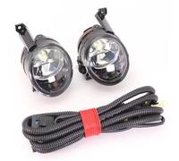 DZSJHGFDD Faro Antiniebla Luz Antiniebla Delantera Con Bombillas LED Rejilla Y Cable Para VW Para Caddy 2003 2004 2005 2006 2007 2008 2009 2010 Antiniebla Delantero(Pair lamp wire)