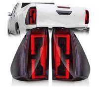 DZSJHGFDD Faro Antiniebla Para Toyota Para Hilux Para Revo 2015-2022 Luces Traseras De Advertencia Freno Intermitentes Laterales Antiniebla Delantero(Smoked Lens A)