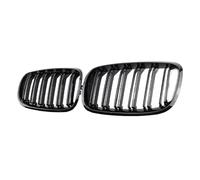 DZSJHGFDD Parrilla Frontal Rejilla Delantera riñón Doble para Parachoques Coche, Color Negro Brillante, para X5, X6, E70, E71 (2008-2013) Rejilla Malla