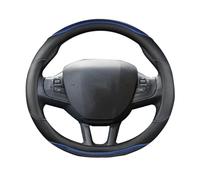 DZSJUNCHENSM Funda Volante Coche para Peugeot 2008 2013 2014 2015 2016 2017 2018 Año Funda para Volante Coche Fibra De Carbono + Cuero PU Accesorios para Interior De Automóvil Funda Volante(Azul)