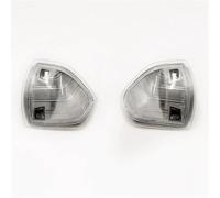 DZSJUNCHENSM Intermitente Espejo Retrovisor 1 Par Luces Señal Giro Espejo Delantero Para Dodge Para Ram 1500 2500 3500 LED Ámbar Con Lente Ahumada Transparente Lateral(Clear No Dynamic)