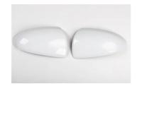 DZSLLOOI Cubierta Carcasa Coche para Smart 451 para Fortwo Espejo Retrovisor Decorativo Carcasa Protectora Decoración Cubierta Espejo Retrovisor Coche Cubierta Espejo Retrovisor(Blanco)