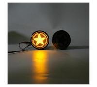 DZSMACHENGSM Intermitente Lateral 2 Intermitentes LED Para Jeep Para Wrangler JK JKU (2007-2018) Con Cubierta Ahumada Y Diseño De Estrella Intermitente Retrovisor(C)