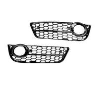 DZSMACHENGSM Rejillas Par Accesorios Coche para Audi A5 2007 2008 2009 2010 2011 Rejilla Rejilla Faros Antiniebla Delanteros con Forma Panal Rejilla Frontal