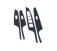 DZSNBMSHD Interior Automóvil 4 Uds. Pegatinas Fibra Carbono Estilo Coche Accesorios Panel Botones Control Elevador para Hyundai para Tucson 2015-2018 Interior Decorativas