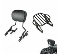DZSNBMSHD Portaequipajes Trasero Motocicleta Kit Acoplamiento Respaldo Barra Sissy portaequipajes Motocicleta para Road para King para Street para Glide para Special 2014-2023(Negro)