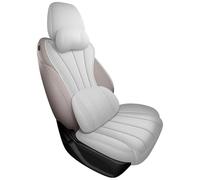 DZSQEGBX Funda Coche Transpirable 1 Uds. Funda De Asiento De Coche, Accesorios Interior De Cuero De Lujo Personalizados para Mini para Cooper R56 2004-2013(Front Luxury White)