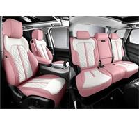 DZSQEGBX Funda Coche Transpirable Fundas Asiento para Hyundai para I30 para Ix35 para Kona para Tucson para Solaris para Sonata para Santa Fe para Elantra(5Pcs-Pink White)