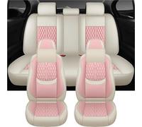 DZSQEGBX Funda Coche Transpirable Fundas De Cuero De Lujo para Asientos De Coche, Accesorios De Decoración De Interiores para Hyundai para Santa Fe DM(Pink)
