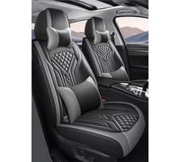 DZSQEGBX Funda Coche Transpirable para Mini para Cooper F66 Fundas De Asiento De Coche Juego Completo De Cuero Accesorios Interior Universales(Grey,Luxury)