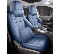 DZSQEGBX Funda Coche Transpirable para Serie 1 E87 2008, Juego De Fundas De Asiento De Coche De Cuero De Cobertura Completa Personalizadas(Azul Oscuro)