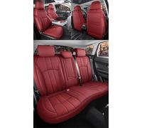 DZSQEGBX Funda Coche Transpirable para VW para Tiguan para Polo 9N para GOL G3 G5 ID4 para Bora para Jetta Fundas De Asiento De Coche Personalizadas(Full Set-Martha Red)