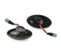 DZSQEGBX Luz Indicadora 2 Luces LED De Intermitentes Laterales Delanteras Para MINI Para Cooper R50 R52 R53 2002 2003 2004 2005 2006(Smoked)