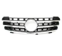 DZSQEGBX Parrilla Delantera De Carreras para Mercedes para Benz ML W164 2005-2008 ML320 ML350 ML500 AMG GTR Estilo Cromado con Diamantes Auto Grilles(Chrome Black)