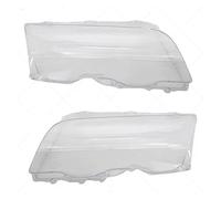 DZSQMLJG Luces Circulación Diurna Para E46 4 Puertas Serie 3 1998 1999 2000 2001 1 Par Cubierta Lente Faro Transparente Carcasa Lámpara Coche Pantalla(Pair)