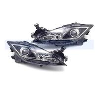 DZSQMLJG Pantalla para Mazda 6 GH 2009-2012 2013 2014 2015 un par de Faros Delanteros de xenón o halógenos Faro Delantero luz de Giro Cubierta Faro Coche(1 Pair Xenon)