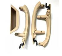 DZSQOMHGD Maneta Puerta Reemplazo Cubierta Cuero Tirador Puerta Interior Coche Conductor L/R para X3 X4 F25 F26 2010 2011 2012 2013 2014 2015 2016(LHD Beige)