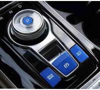 DZSQTGJKIO Accesorios para Coche Embellecedor De Cubierta De Freno De Mano De Estacionamiento Eléctrico De Estilo De Coche para Kia para Carnival Ka4 2021 2022 2023 Accesorios Interiores(Azul)
