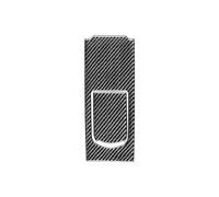 DZSQTGJKIO Accesorios para Coche para Panamera 2010-2016, Panel De Control del Asiento Trasero, Decoración, Cubierta De Fibra De Carbono, Pegatinas para Coche, Accesorios Interiores