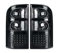 DZSQTGJKIO Par De Luces Traseras Negras Ahumadas para Nissan para Patrol GU Y61 1997-2004 Trasero Piloto Posterior