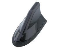 DZSQTUND Alerón Techo Trasero Antena Universal Impermeable con Forma Aleta Tiburón Antenas Radio Coche Antena Automática Señal Más Fuerte Pintura Piano Adecuada Alerón Trasero Techo(Pearl Black)