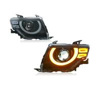 DZSQTUND Faros Delanteros LED Para Mitsubishi Para Pajero V97 2007-2021 V93 Azules Para Montero V87 V95 Luces DRL Arranque Para Coche Carcasa Lámpara Coche(B)