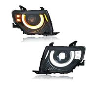 DZSQTUND Faros Delanteros LED Para Mitsubishi Para Pajero V97 2007-2021 V93 Azules Para Montero V87 V95 Luces DRL Arranque Para Coche Carcasa Lámpara Coche(A)