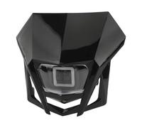 DZSQTUND Faros Delanteros Moto Placa Faro Motocross para CRF 230 XR 150 125F 250 450 12V 2018-2023 Piezas Modificadas Carenado Faro Motocicleta(Negro)