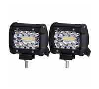 DZSQWETYU Cubierta Lente Faro Foco Luz LED Para Coche 4 Pulgadas 2 Unidades Combo Inundación Conducción Antiniebla Luces Todoterreno 4x4 Lámpara Trabajo Camión Barco ATV UTV(2 pcs)