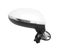 DZSQWETYU Espejo Completo para VW para Passat para B8 2017-2020 Lado Izquierdo Derecho Potencia Caliente Plegable Señal Giro Conjunto Espejo Lateral Espejos retrovisores(Blanco,6 Wire R)