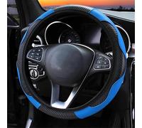 DZSQWETYU Funda Volante Coche para Hyundai I30 para Tucson para Accent I20 para Solaris I10 I30 I40 IX20 IX35 Funda Volante Coche Cuero Transpirable Antideslizante Cubierta Volante(Azul)