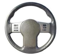 DZSQWETYU Funda Volante Coche para Nissan para Pathfinder III para Frontier para Xterra para Navara 2005-2015 Funda De Volante De Cuero Trenzado para Volante Cubierta Volante(Red Thread)