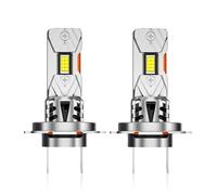 DZSYANJIASM Luz Freno Trasera Bombilla LED H4 coche luces conducción delanteras H7 blancas haz alto/bajo bombillas antiniebla para SUV automóviles motocicletas(2pcs H7 LED Bulb)
