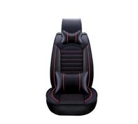 DZSYINGLONGSM Fundas Asientos Coche Fundas Universales De Cuero para Asiento Coche Accesorios para SsangYong para rodius para actyon para tivolan Presidente Protectores(Luxury Black Red)