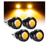 DZSYINGLONGSM Intermitente Lateral 4 Bombillas LED Antiniebla Universales 12 V Rejilla Delantera Ámbar Alta Potencia Coche Luz Señal Estacionamiento Marcha Atrás Intermitente