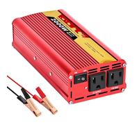 DZSYOHFS Inversor Inversor De Corriente Portátil para Vehículos 12V 60 Hz 24V 600W 1500W 2000W 2500W Enchufe Universal Accesorios para Automóviles. Inversor Onda Pura(12V2500W 110V)