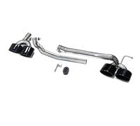 DZSYOHFS Tubo Escape Coche Tubo De Escape para Benz para W204 C180 C200 C260 Actualización para C63 Silenciador De Tubo De Escape De Cuatro Salidas De Escape Tubo de Escape del Coche(Black 26cm)