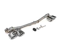 DZSYOHFS Tubo Escape Coche Tubo De Escape para Benz para W204 C180 C200 C260 Actualización para C63 Silenciador De Tubo De Escape De Cuatro Salidas De Escape Tubo de Escape del Coche(Silver 26cm)