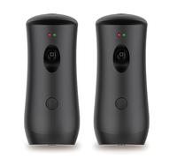 DZUEKOMI Dispensador automático de ambientador en aerosol (paquete de 2), dispensador automático de aerosol de pie o montado en la pared, máquinas de aromaterapia ajustables para el hogar, interior,