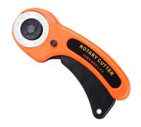 Dzxin Cortador giratorio, cortador giratorio de tela de 45 mm, cortador rodante con bloqueo de seguridad para tela, cuero, manualidades, costura, acolchado, tela