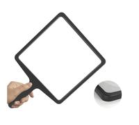 Dzxin Lupa para leer, lupa rectangular ligera de mano 3X que proporciona una gran área de visualización de páginas de libros, ideal para leer impresiones pequeñas para personas mayores con baja visión