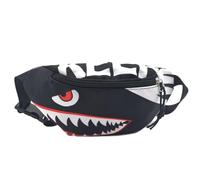 Dzxin Riñonera de Tiburón de Dibujos Animados - Cinturón de Dinero, Bolsa Cruzada de Nailon para Niños y Niñas, Correr, Senderismo, Viajes, Deportes