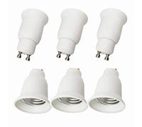 DZYDZR 6 pcs GU10 a E27 Adaptador Conversión de Portalámparas LED