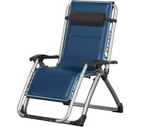 DZYHFCO DUANZEYUQA Gravity - Silla de descanso plegable reclinable para exteriores con reposacabezas ajustable, metal resistente