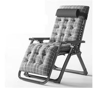 DZYHFCO DUANZEYUQA - Silla de gravedad, sillas reclinables para patio exterior, sillas plegables cómodas (A+cojín D)